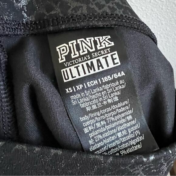 Victoria's Secret Pink Ultimate Snakeskin Bike Shorts Tights Shorties XS - Picture 4 of 4